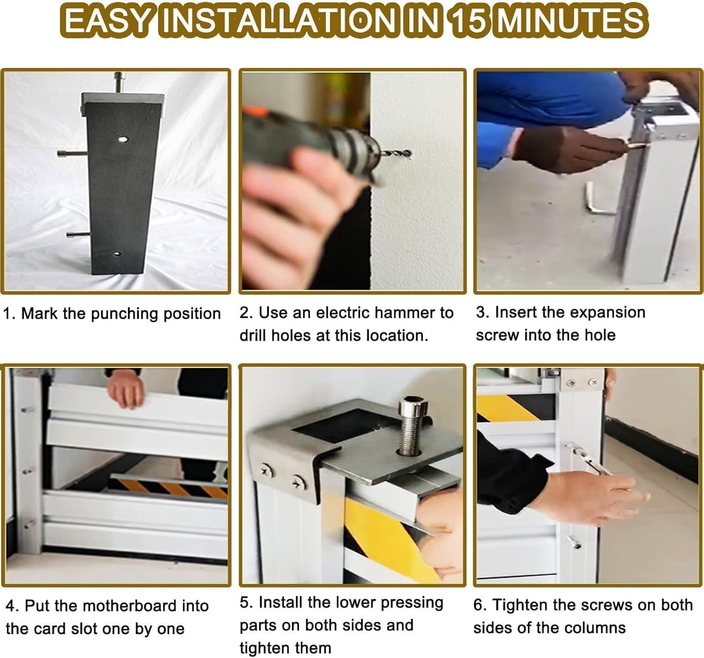 Reusable Heavy Duty Aluminum Flood Barriers for Home Exterior, Flood Protection Barriers Water Barrier Door Quick Detachable Garage Doors Detachable Mobile Rain Water Baffle ( H 47.2 inch L 23FT)