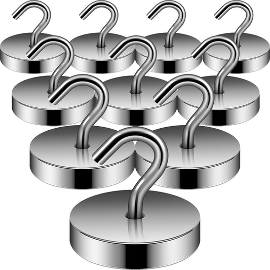 Neosmuk Magnetic Hooks, Cruise Ship Essentials, 100lb+ Heavy Duty Magnetic Hooks for Cruise Cabins, Refrigerator, Grill, Hanging, and Travel | Extra Strong Must-Haves Magnet Hook,Gold