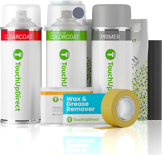 TouchUpDirect 1K3 Celestite Gray Metallic Compatible with Toyota Exact Match Touch Up Paint Aerosol - Platinum Kit