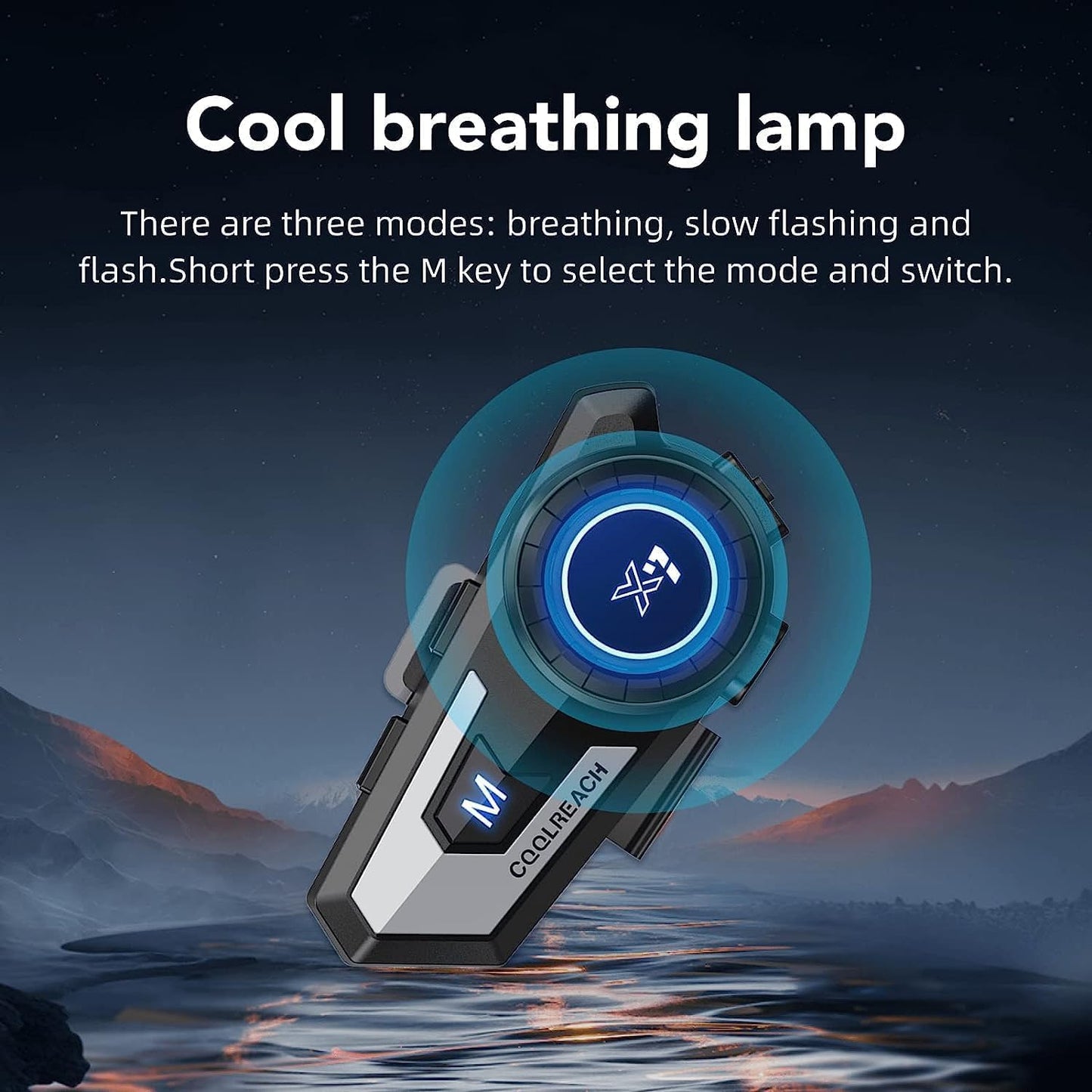 Motorcycle Helmet Bluetooth Headset,Sking Earphone,CVC Noise Cancellation Stereo Music Automatic answering,90 Hours Playing time High Sound Bluetooth Motorcycle Helmet Ultra-Thin