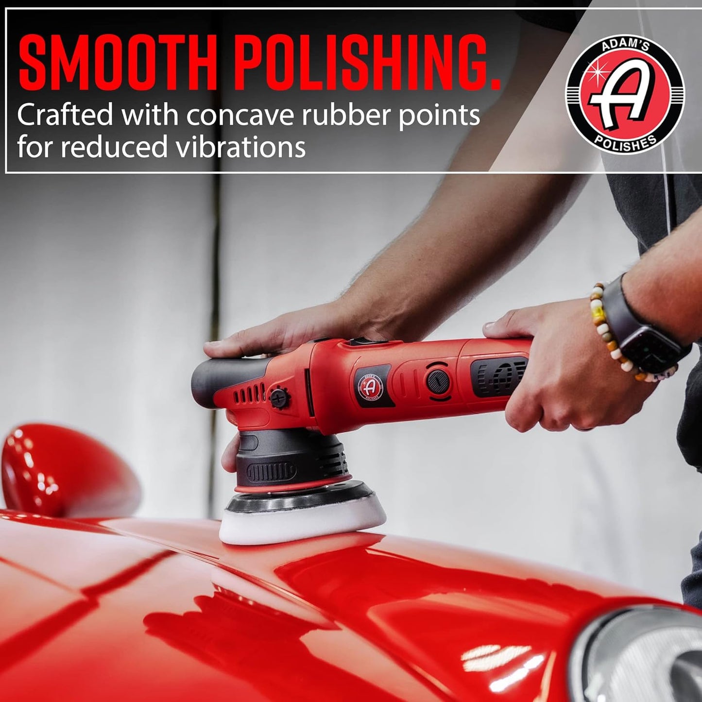 Adam's 9mm Dual Action Car Polisher - Buffer Car Scratch Remover for Car Detailing