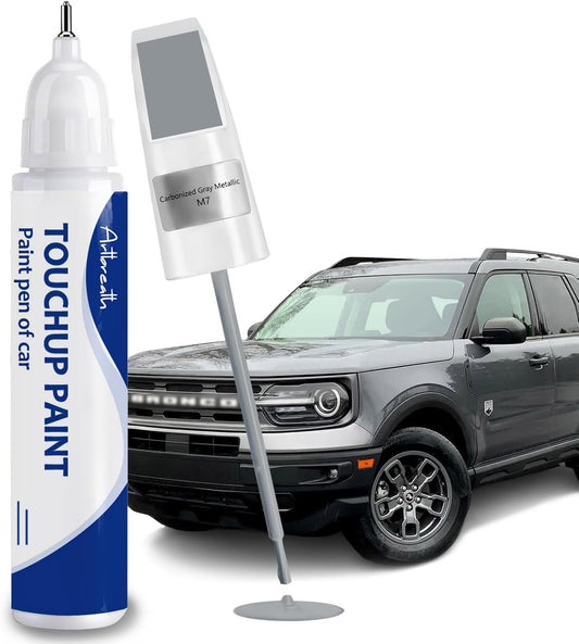 Carbonized Gray Metallic(M7) Touch Up Paint for Ford -Exact Match–Chips and Nicks Car Paint Scratch Repair Kit Automotive Paint Pen for F-150/Mustang/Transit/Explorer/Ranger/Escape/Edge