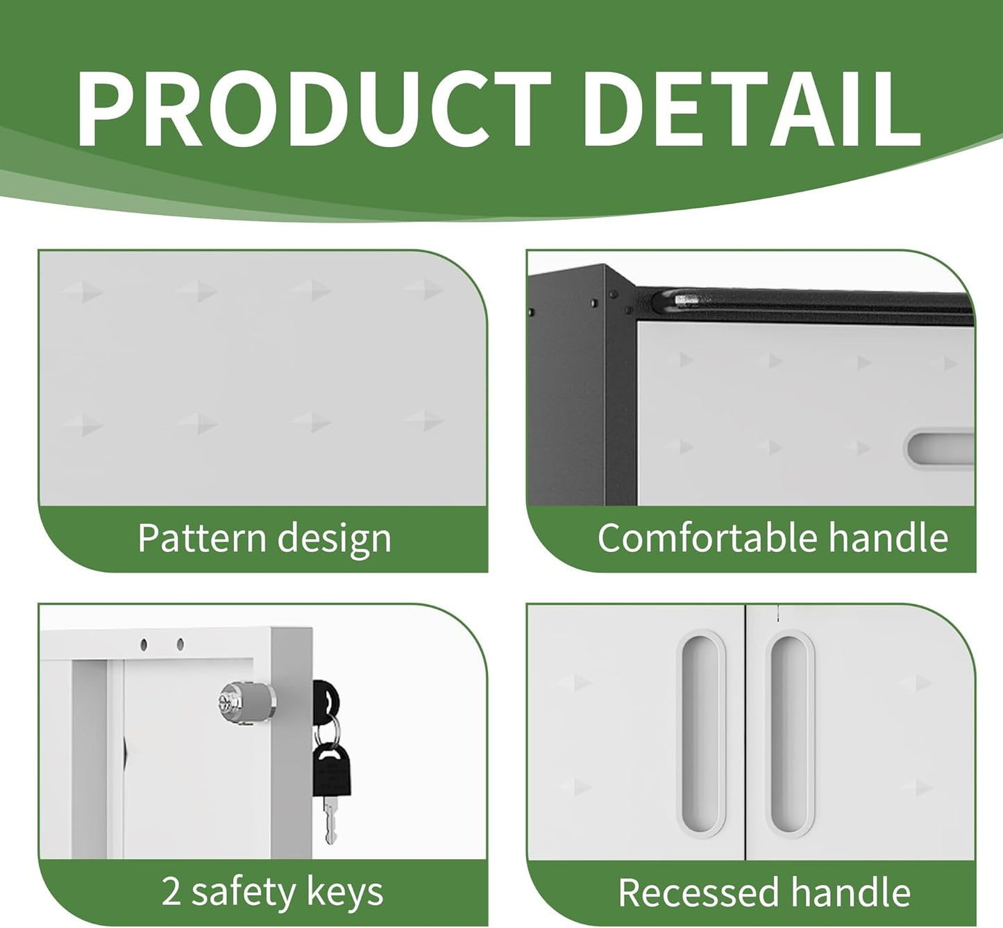 Metal Garage Storage Cabinet with Wheels,Locking Rolling Tool Cabinet with Drawers and Shelves for Home, Office, Garage & Workshop