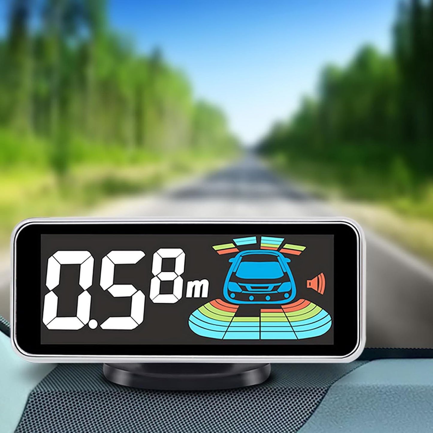 Car Parking Sensors Kit Reverse Radar parktronic System Auto Electronics Vehicle Backup Assistant Reverse 8 Sensor (Matte Black)