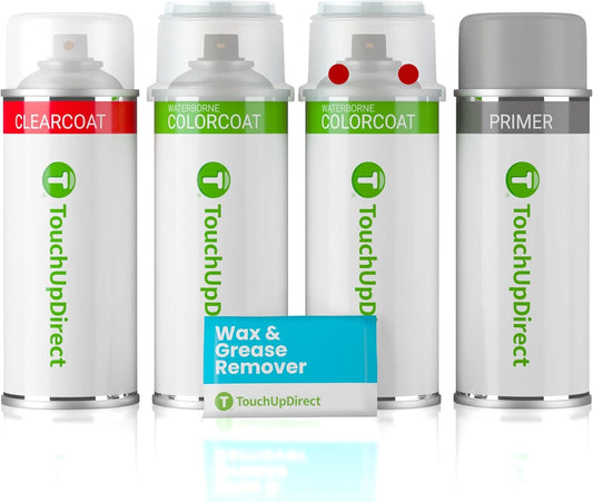 TouchUpDirect 3U5 Supersonic Red Tricoat Compatible with Toyota Exact Match Touch Up Paint Aerosol - Preferred Kit