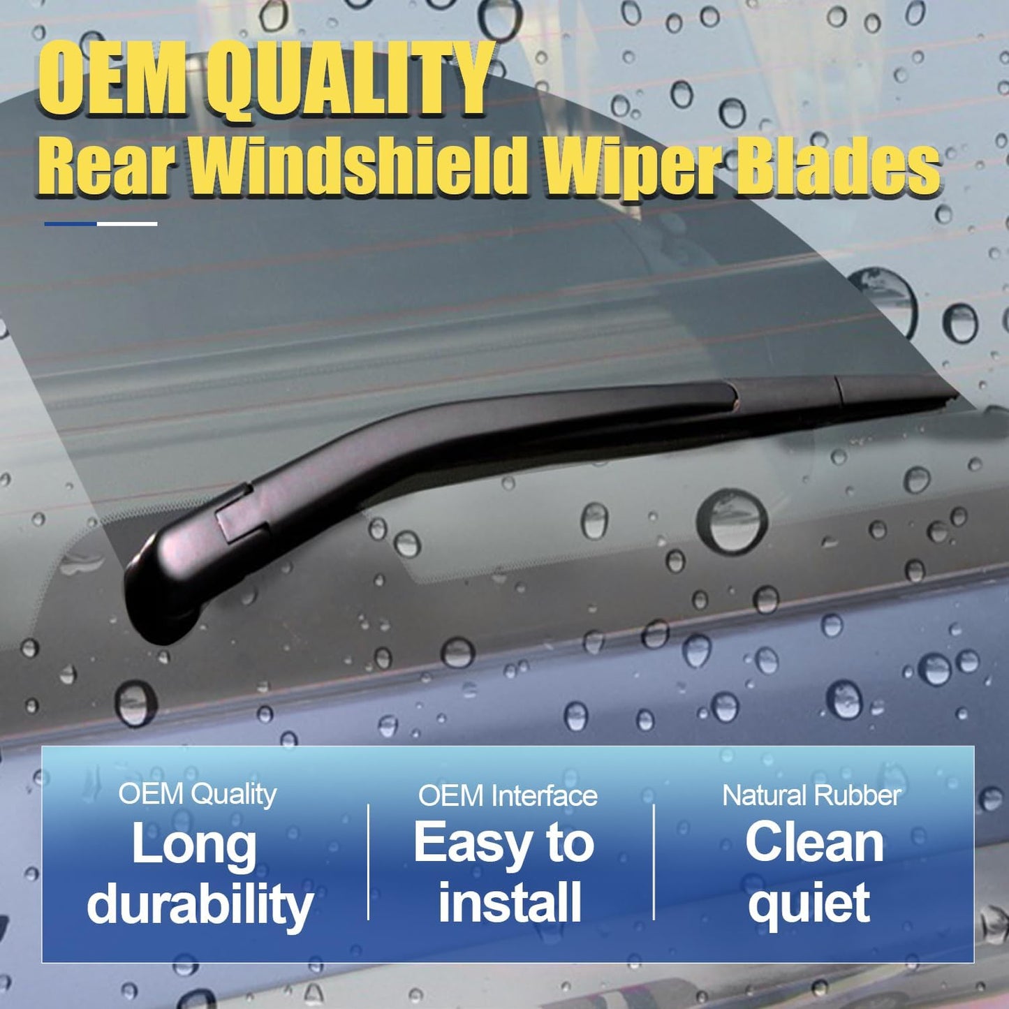 3 wipers Replacement For 2015 2016 2017 2018 2019 2020 2021 2022 2023 Jeep Renegade Windshield Wiper Blades Original Equipment Replacement - 22"+20"+11" (Set of 3) Top Lock