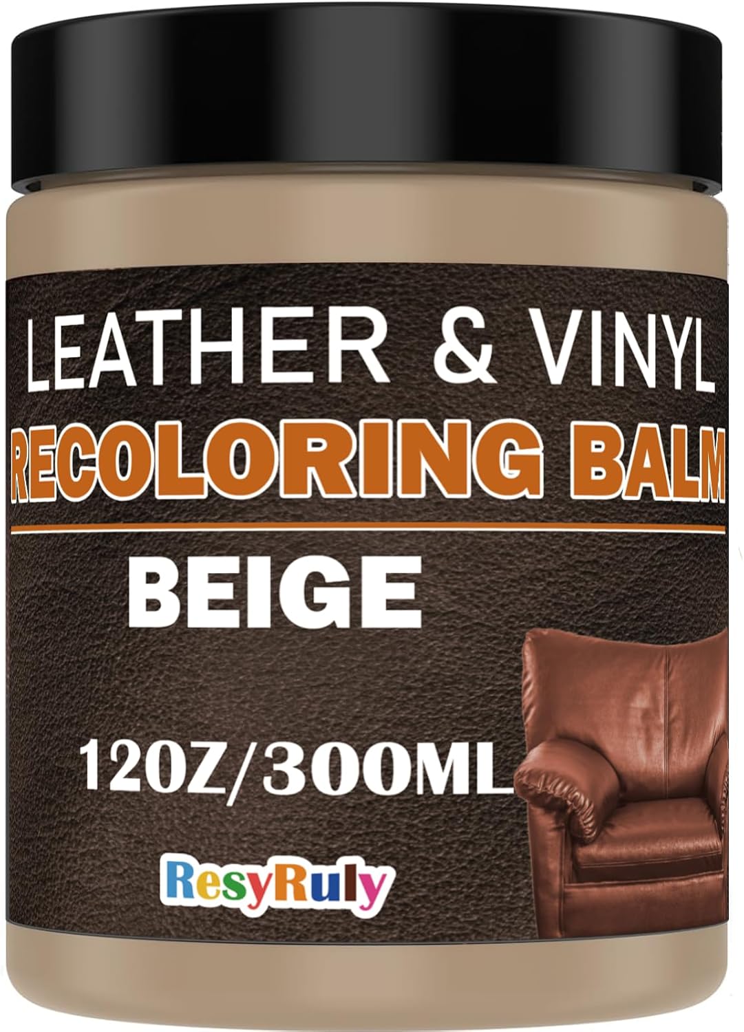 Beige Leather Repair Kit for Furniture Vinyl Car Interior Steering Wheel Car Seats Color Restorer Cream Leather Recoloring Balm Fade Better Couch Conditioner Scratch Stain Remover Dye Paint Sofa