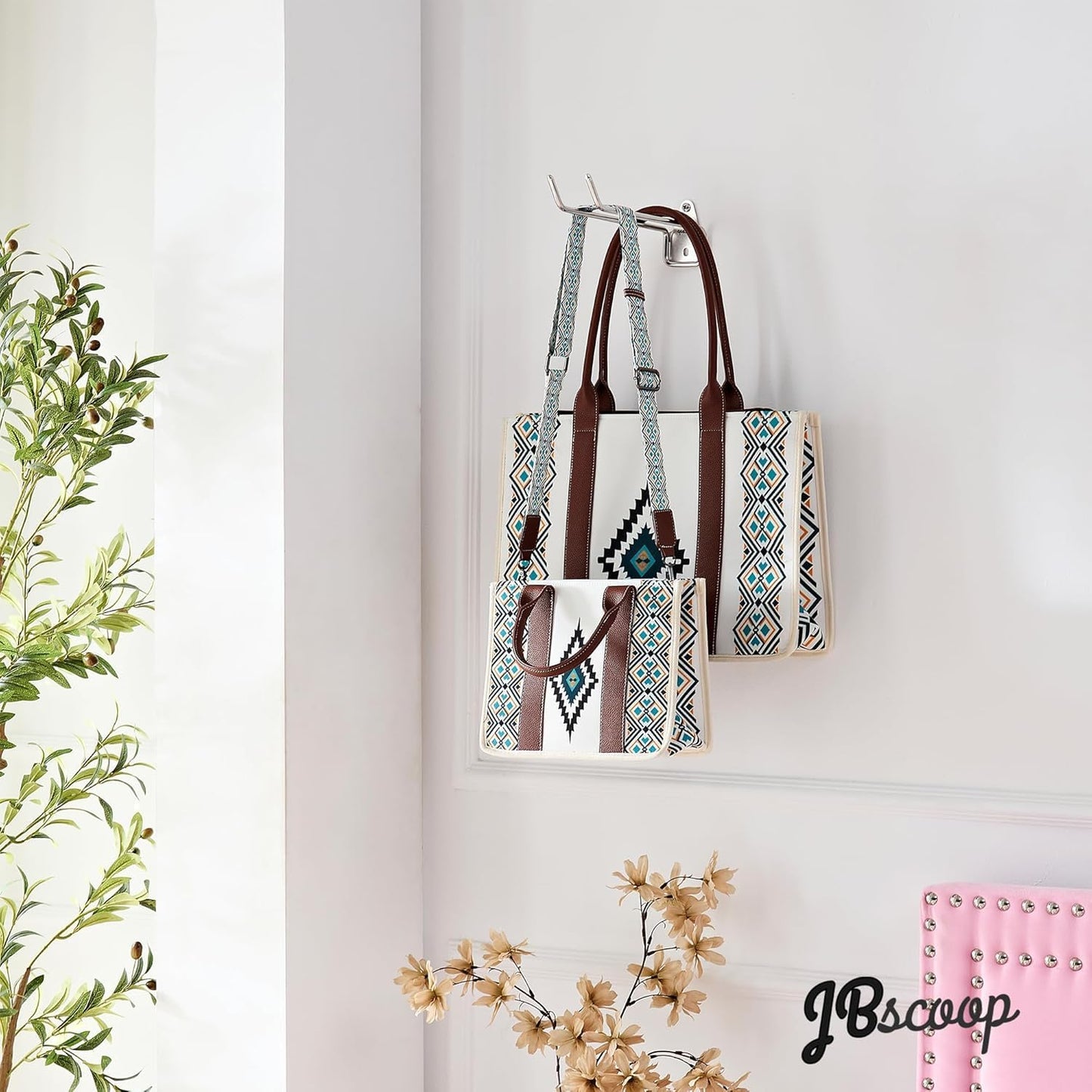 JBscoop Stainless Steel 304 Garage Hooks, Heavy Duty Organizer & Wall Mount Hanger Rack for Tools, Equipment, and More, Rust-Resistant & Durable