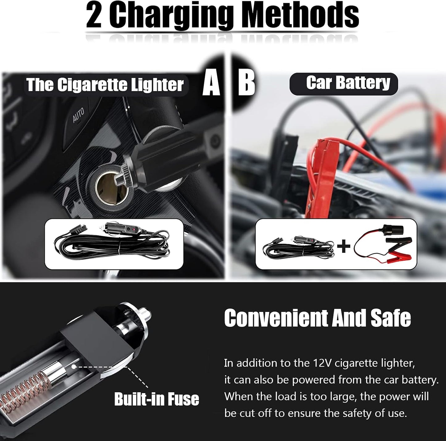 Wayska Electric Car Jack - 5 Ton, 12V Hydraulic Floor Jack with LCD Display, Electric Impact Wrench & Inflator Pump for SUV, Sedan, Truck Lift & Tire Change