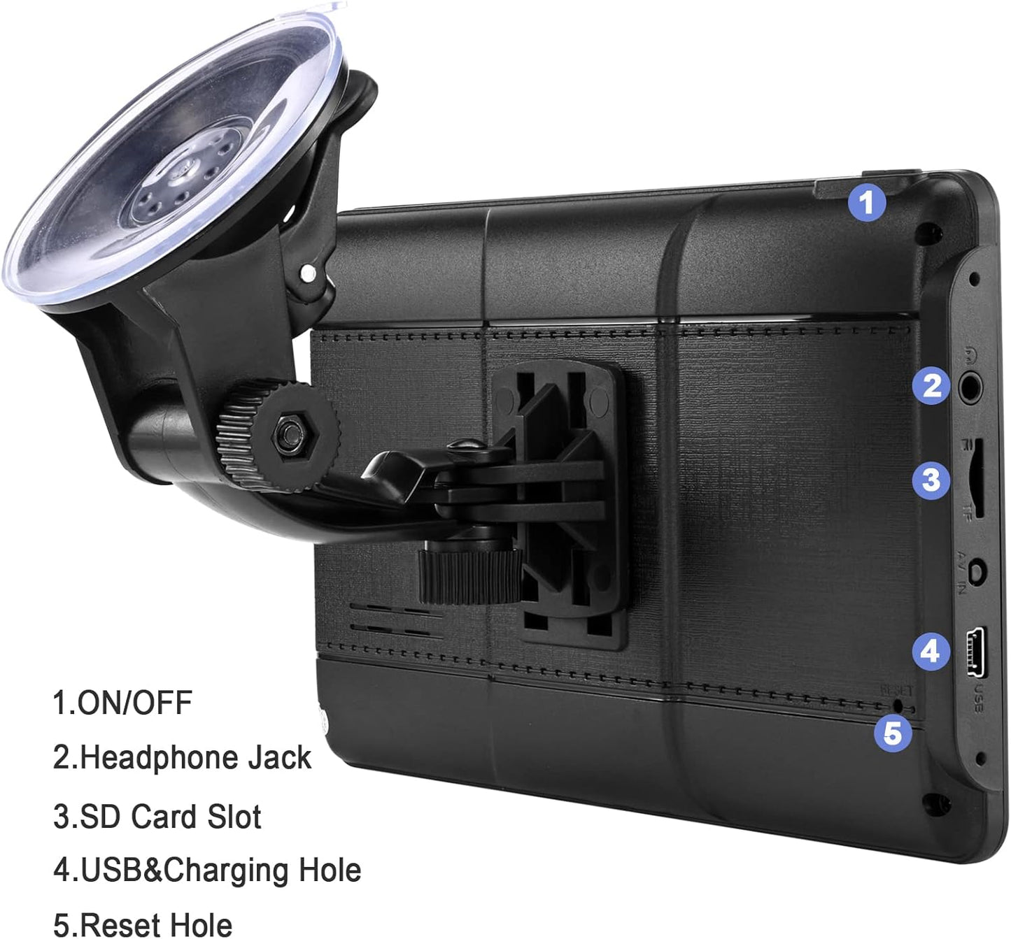 GPS Navigator for Car, Truck GPS Commercial Drivers 2025, Trucker GPS of Semi Turck, Lifetime Free Maps Updates, with 7 inch Touch Screen, Spoken Driver Alerts