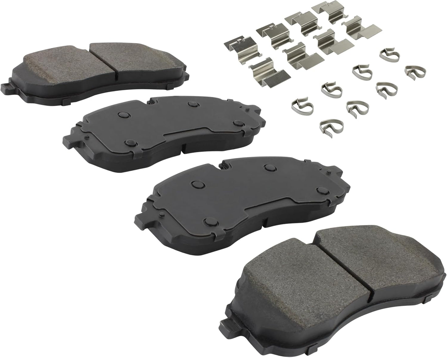 Premium Semi-Metallic Front Brake Pads (1001-2423M) Compatible with Ford E-Transit 2025-2022, Transit-150 2025-2021, Transit-250 2025-2021, Transit-350 2025-2021 & More