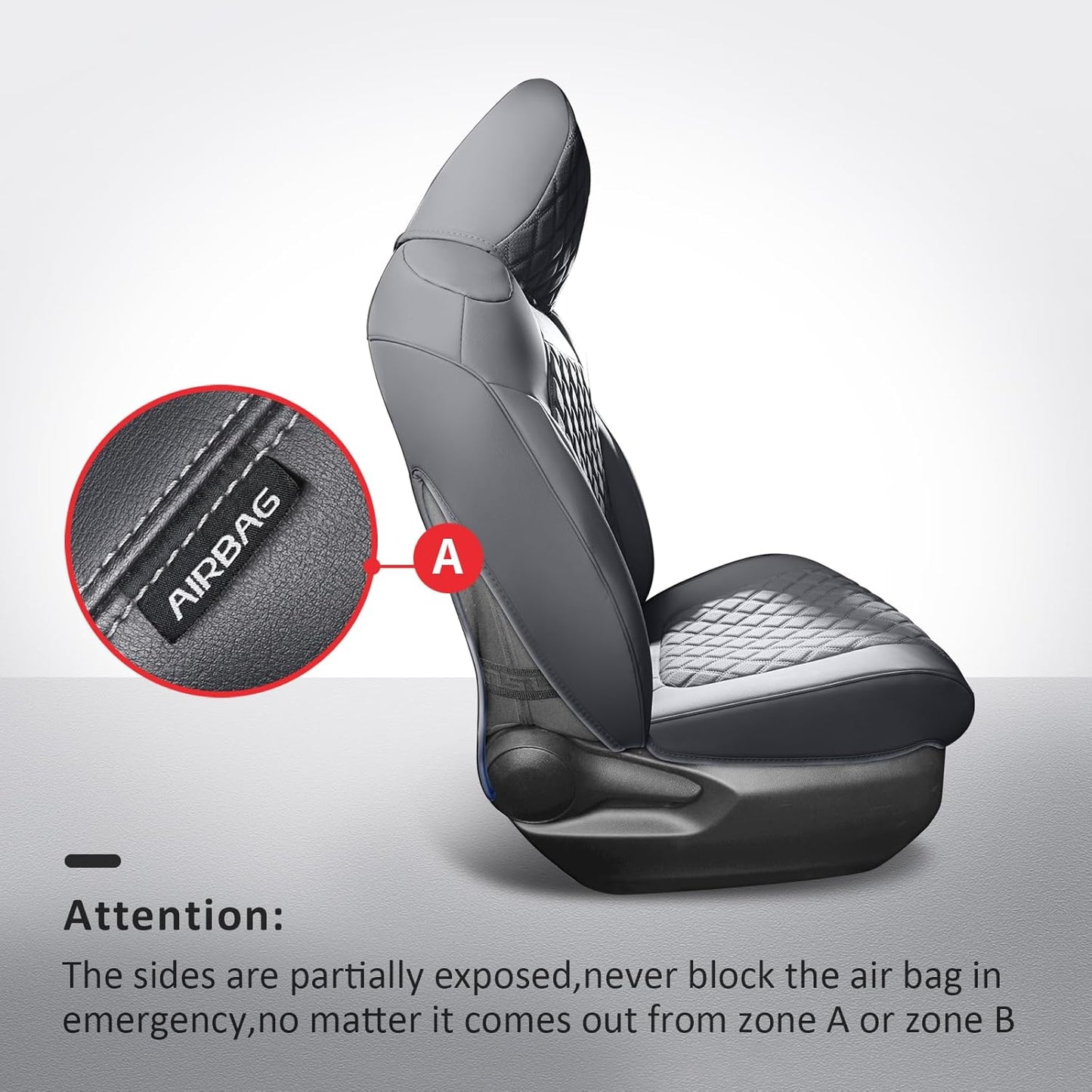 MIROZO Seat Covers for Rav4,Waterproof Car Seat Covers Compatible with 2019-2025 Toyota RAV4 Hybrid LE XLE Limited Car Seat Cover RAV4 Hybrid(Gray,Non XSE&2022-2025 SE Hybrid)