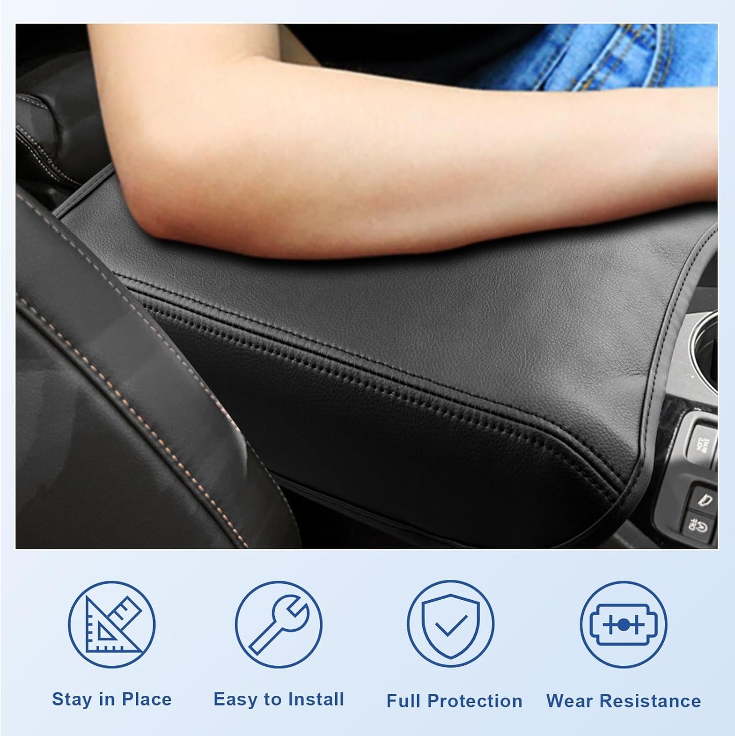 CDEFG 2023 2024 2025 Pilot Center Console Cover for 2023 2024 2025 Honda Pilot/ 2024-2025 Ridgeline/ 2024-2026 Passport Armrest Cover Center Console Pad Arm Rest Cushion Pilot 2025 Hybrid Accessories