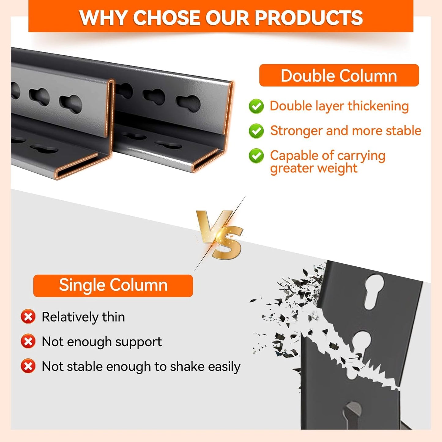 Metal Garage Shelving Unit, Heavy Duty 5-Tier Adjustable Storage shelves, Steel Shelving, 3000 lbs Capacity, Industrial Shelves for Heavy Tools and Equipment, Ideal for Garage, Basement, Black, 72"