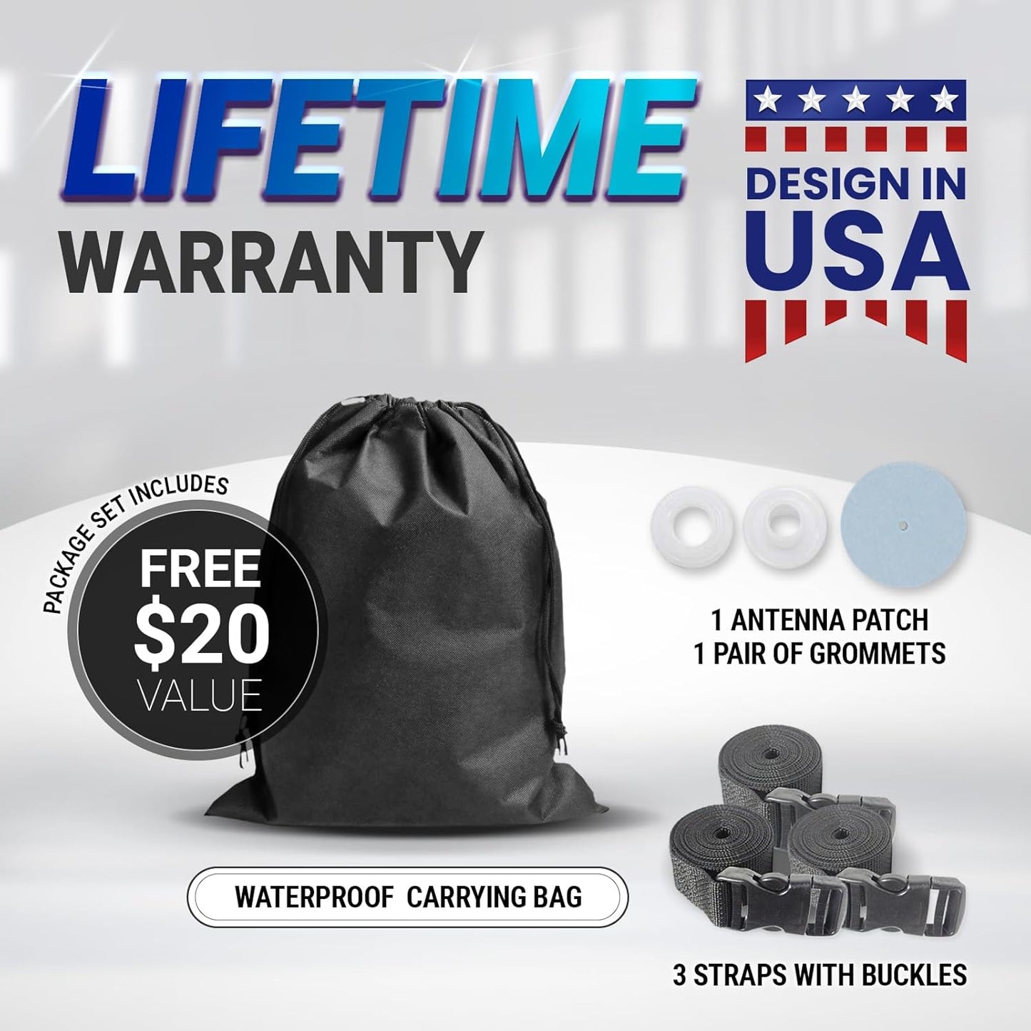 iCarCover Custom Car Cover for Chevy Stylemaster (1946-1948) Waterproof All Weather Rain Snow UV Sun Protector Full Exterior Indoor Outdoor Car Cover (Stripe - Black/Gray)