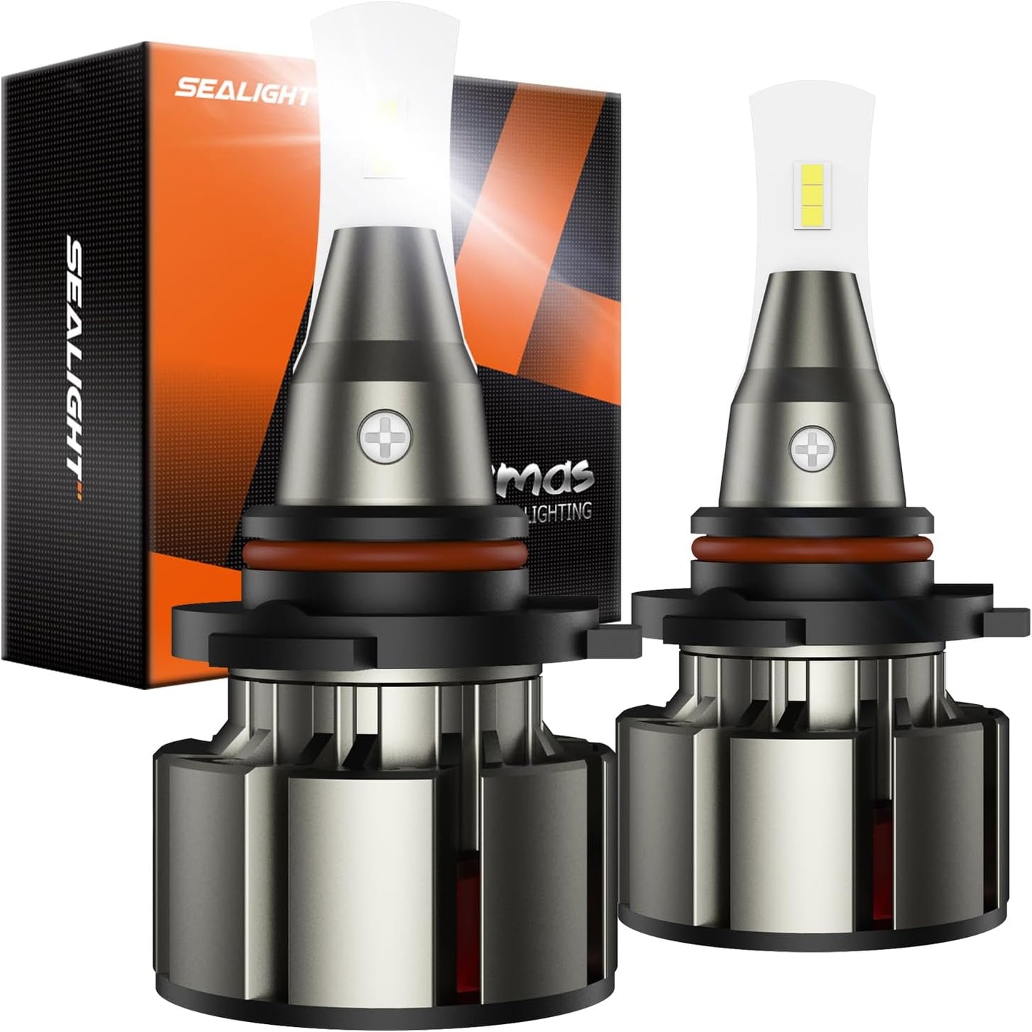SEALIGHT 9005/HB3 Bulbs for Fog, 36000LM Super, L2 9005/HB3 Fog Light Driving Bulbs, 800% Brighter with 9005 Light Bulbs, 50000+ Hours Lifspan, 15000RPM Cooling Fan, IP68, Play and Plug, Pack of 2