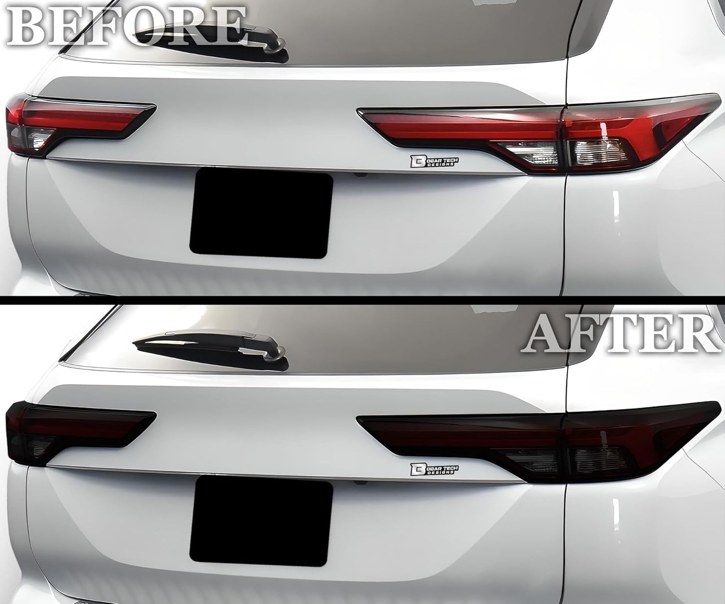 BOGAR TECH DESIGNS Rear Taillight Tail Light Tint Kit PPF Compatible with Mitsubishi Outlander 2022-2025, Dark Smoke