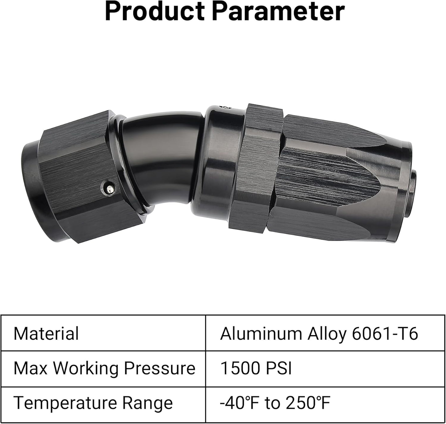 EVIL ENERGY 8AN 30 Degree One Piece Full Flow Hose End Fitting Swivel For CPE Braided Hose