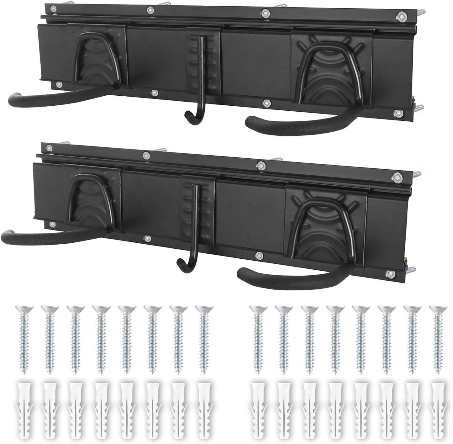 Bike Storage Rack Wall Mount Garage Hanger for 3 Bicycles & 2 Helmets, Adjustable Bike Rack Holds Up to 200Lbs