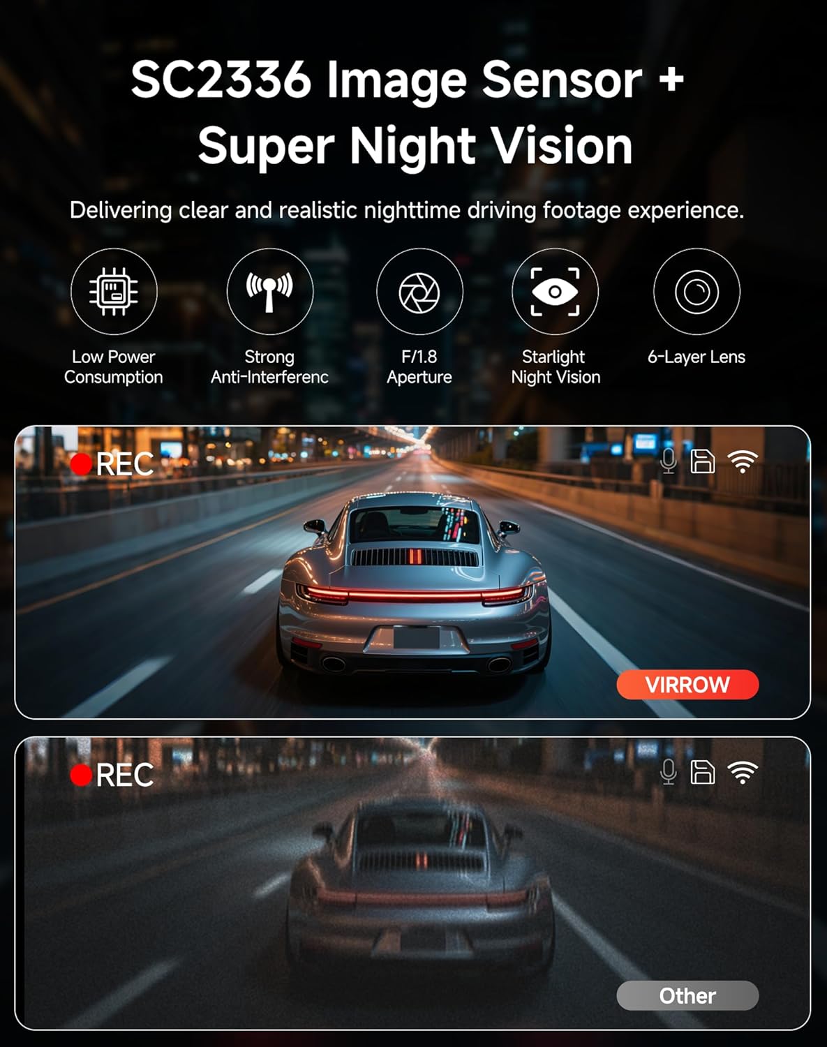 Dash Cam Front and Rear: 4K+2K Dash Camera for Cars - Dashcam Built-in WiFi APP Control 64GB Included 3.39" Touchscreen 24H Parking Monitor WDR Night Vision Loop Recording Collision Detection(X5)