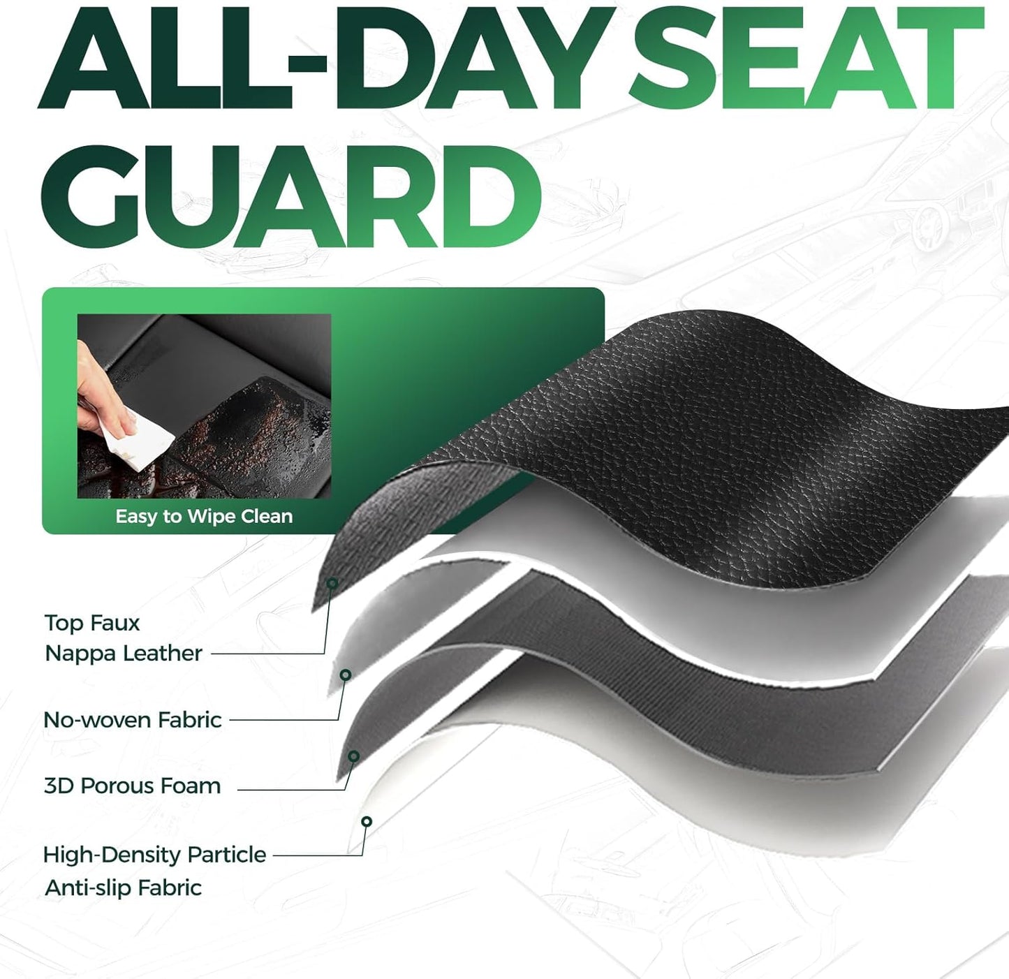 for Jeep Wrangler Seat Covers 4Door JL 2018 2019 2020 2021 2022 2023 2024 2025, Custom Fit Car Seat Cover Full Set, Luxury Waterproof Leather Seat Protectors, Gray Black, W/O Rear Cup Holder