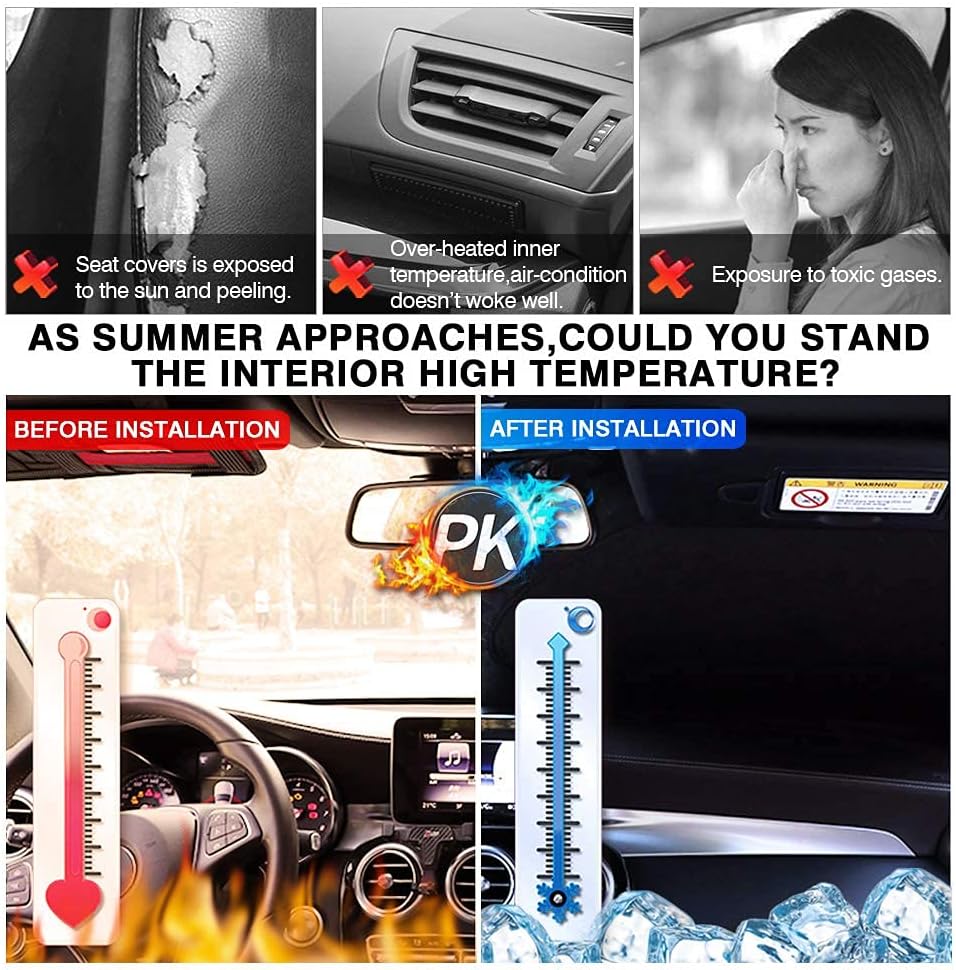 KUST Windshield Sun Shade for Audi Q5 Accessories 2018-2024 2025 2026 Custom Fit Window Shade Sun Visor Protector Foldable Blocks UV Rays Keep Car Cooler