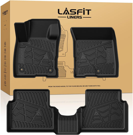 LASFIT Floor Mats for Ford Maverick 2022-2025(for Gasoline Models Only) All Weather Car Floor Pretoctor TPE Truck Liners for Ford Maverick Gas, 1st & 2nd Row Black