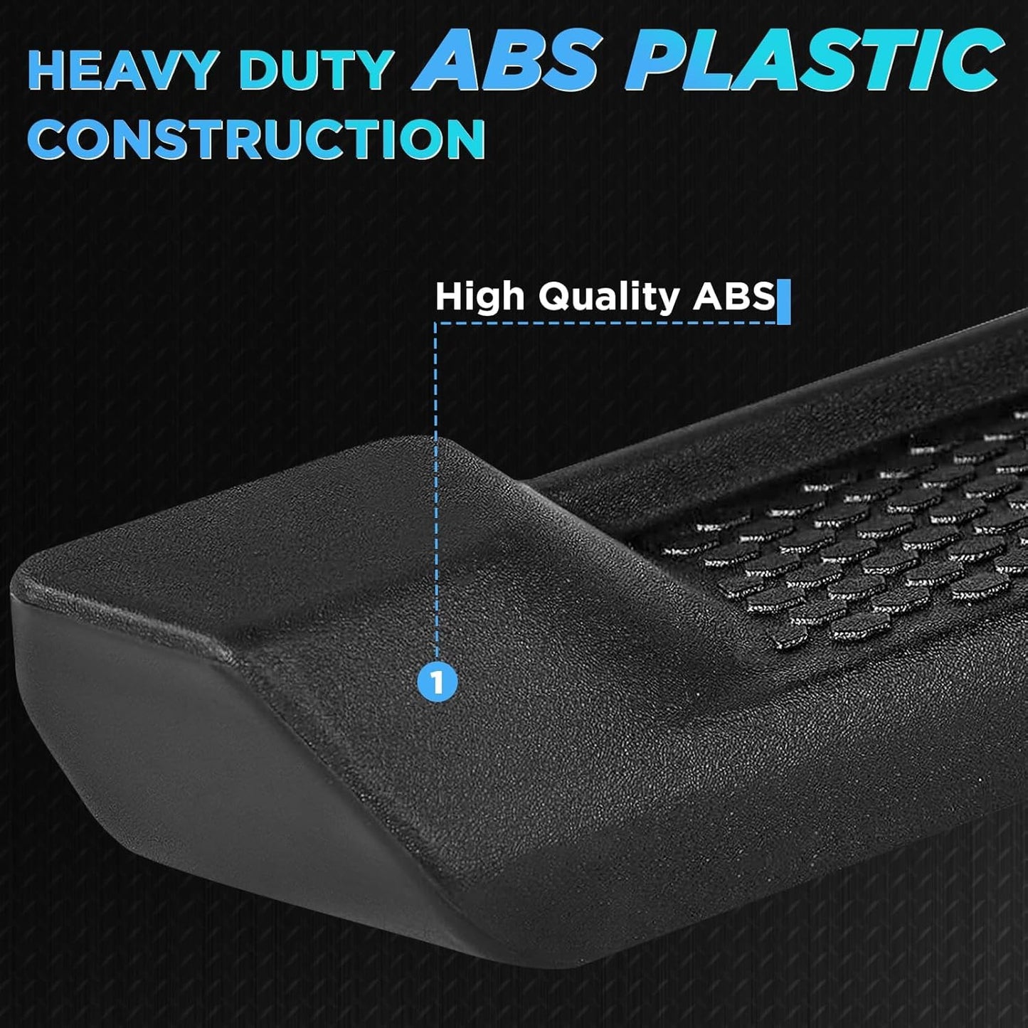 PZ 7" Running Boards Compatible with 2018-2025 Jeep Wrangler JL 4 Door, Matte Black Side Steps Nerf Bars