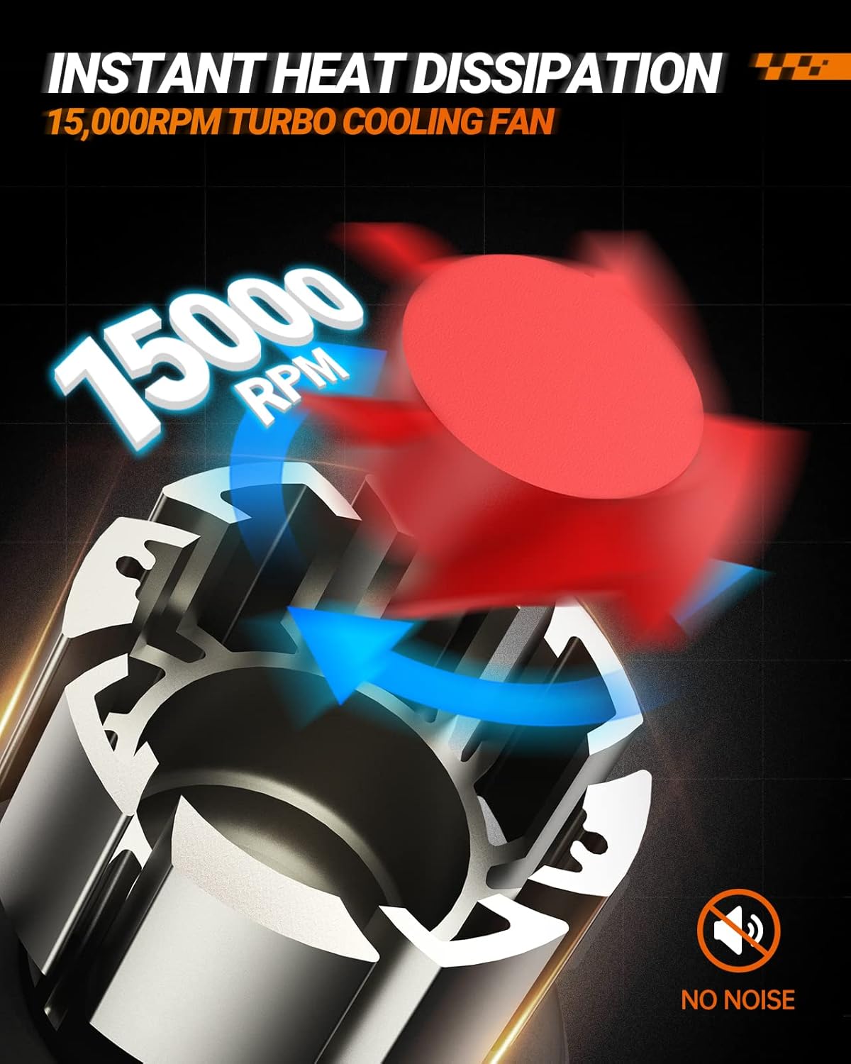 SEALIGHT 9008 H13 LED Bulbs, 36000LM 6000K 9008 Fog Lights, IP68, Plug and Play, Pack of 2