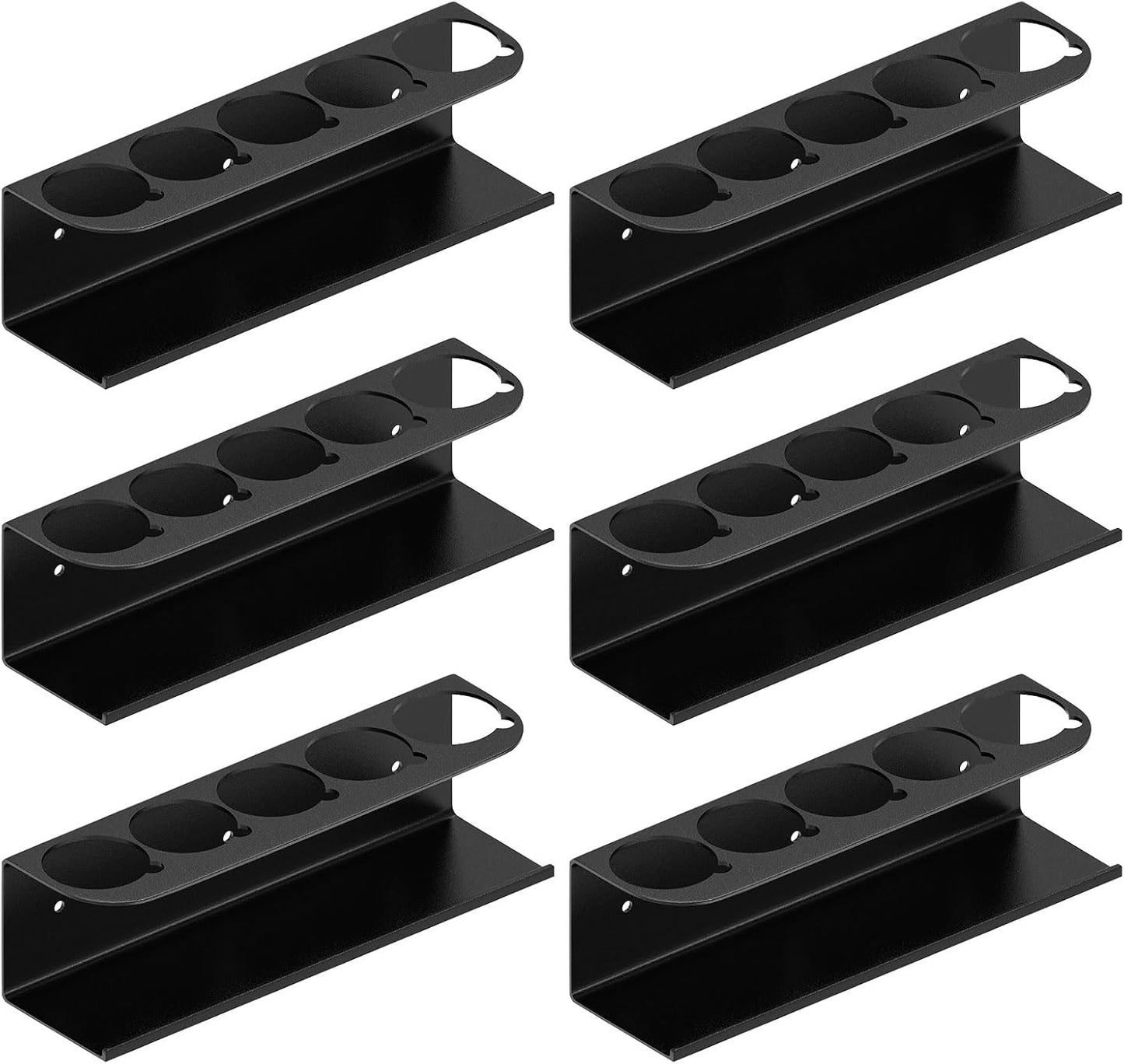 Touri 6 Pack Spray Can Holder for Garage and Workspace, Wall-Mounted Steel Aerosol Can Holder (30 Cans)