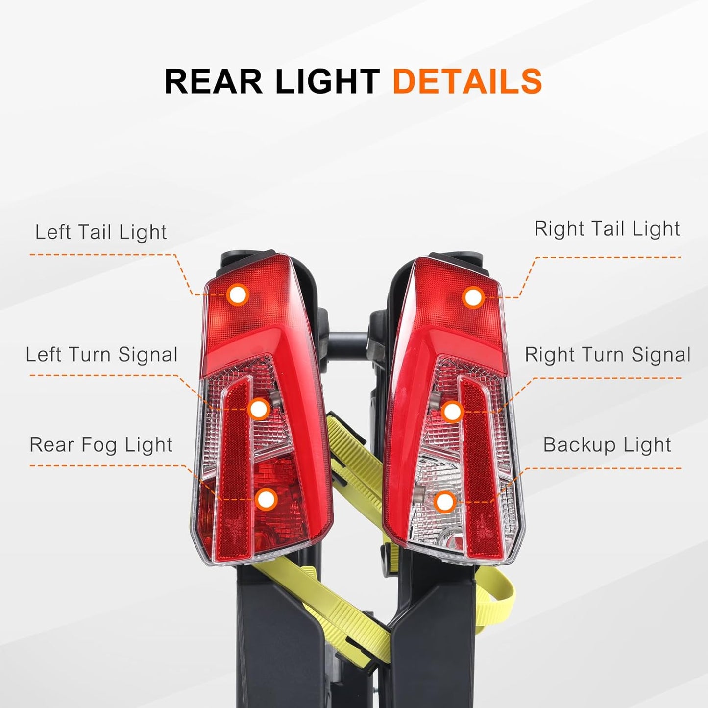 2 E-Bike Foldable Hitch Mount Bike Rack with Light for 2" Receiver SUV & Trucks, Up to 4'' Fat Tire, Lockable Hitch Racks for E-Bike with Ramp and Wheels, 180 LBS Capacity