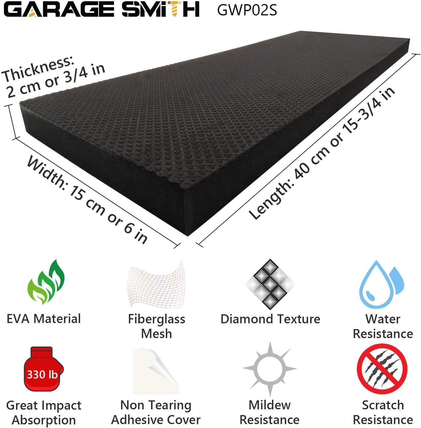 Ampulla GWP02S Garage Wall Protector Car Door Protectors, Designed in Germany (4-Pack)