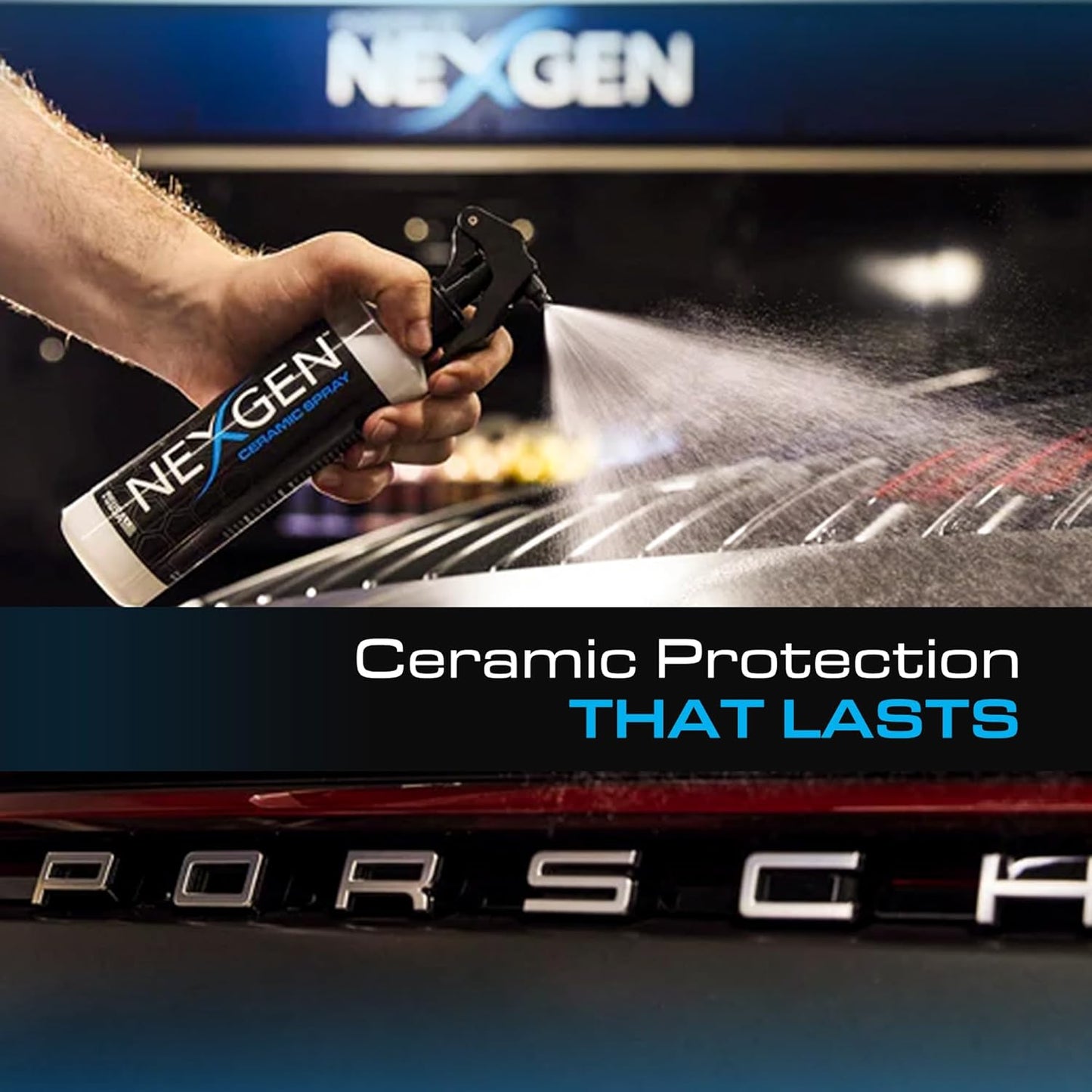 Nexgen Ceramic Spray Silicon Dioxide — Easy to Apply, Ceramic Coating Spray — Professional-Grade Protective Sealant Polish for Cars, RVs, Motorcycles, Boats, and ATVs — 8oz Bottle