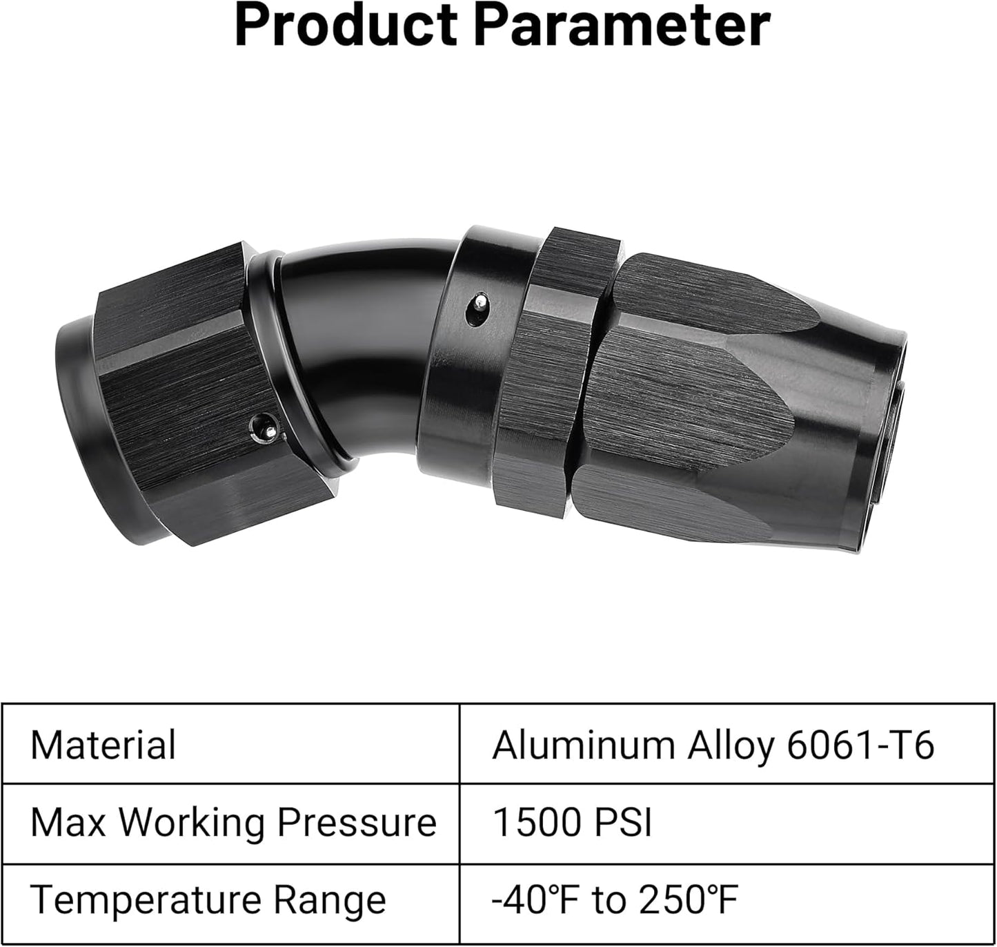 EVIL ENERGY 10AN 30 Degree One Piece Full Flow Hose End Fitting Swivel For CPE Braided Hose