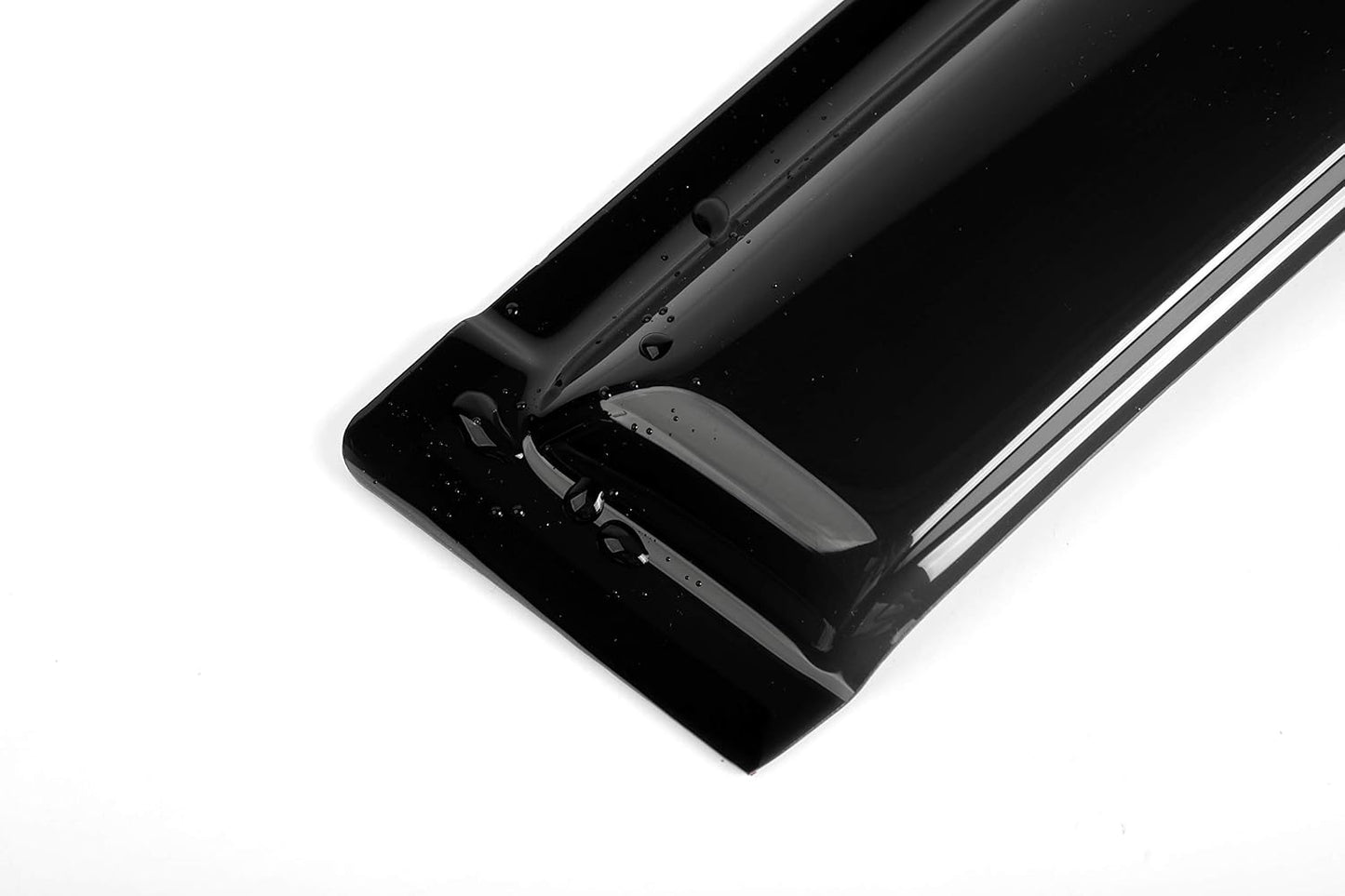 94459 Side Window Wind Deflector, 4pcs Out-Channel Tape-On Nice Rain Guards Set, Dark Smoke Window Visor fit for 2002-2006 Honda CR-V