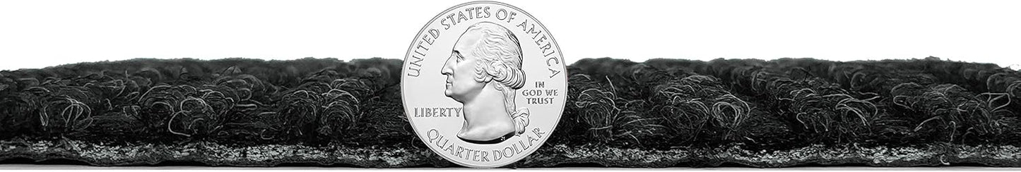 KOECKRITZ Heavy Duty Durable All Weather Indoor/Outdoor Non Slip Entrance Mat Rugs and Runners for Office Business Building Home Garage Front Door (6' x 8', Charcoal)