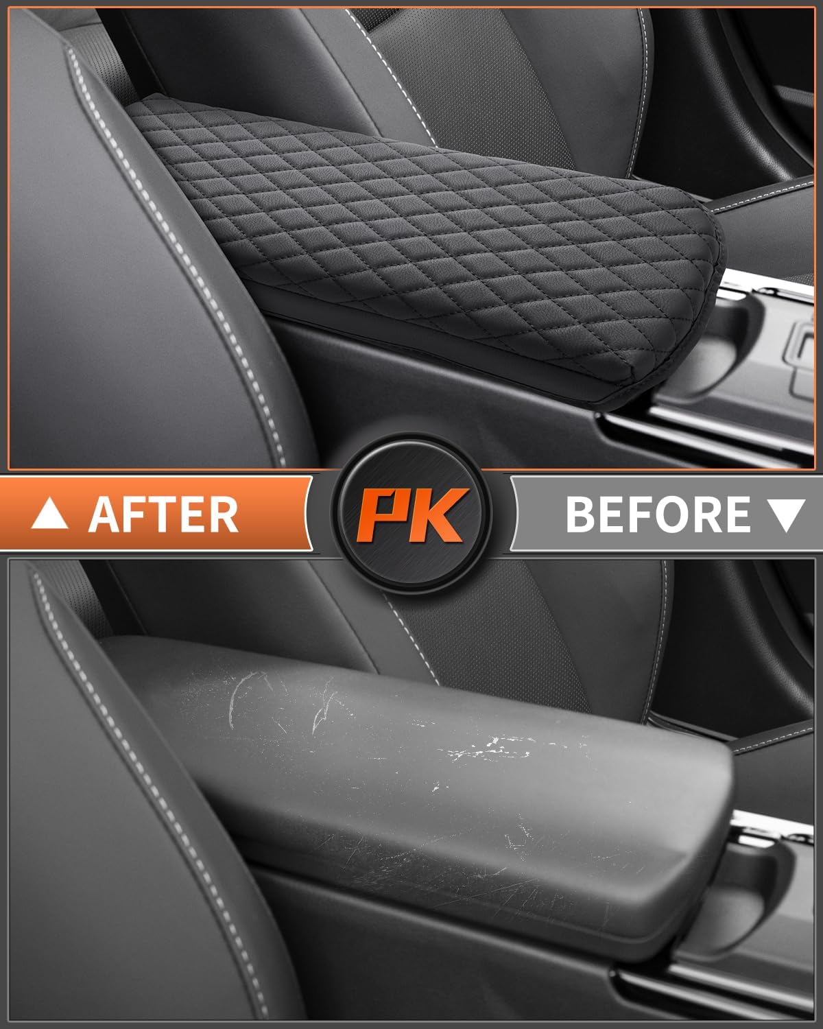 Shademax Custom for 2023 2024 2025 2026 Toyota Prius Center Console Cover Armrest Cover Cushion Pad Cover 2025 Prius XW60 5th Accessories Middle Console Arm Rest Protector PU Leather Anti-Scratch