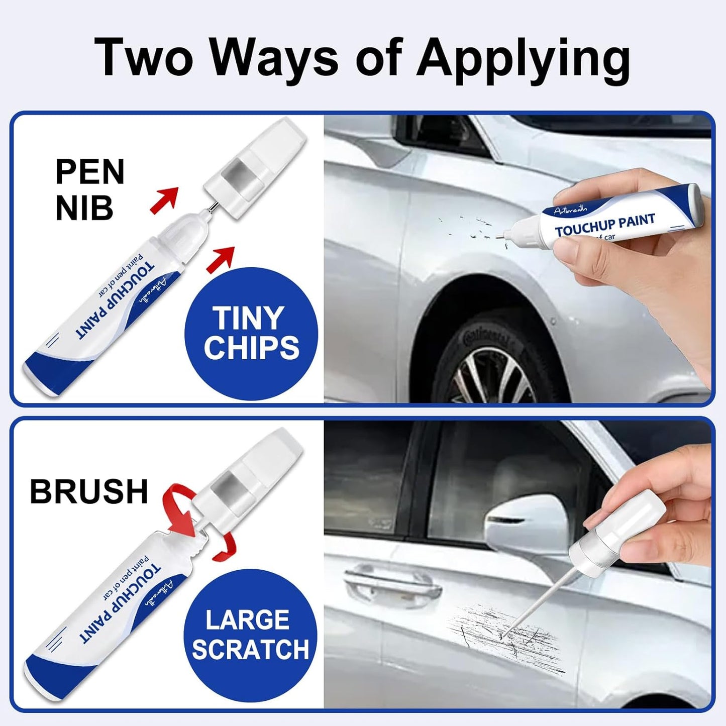 Granite Crystal Metallic(PAU/LAU) Touch Up Paint for Dodge-Exact Match–Chips and Nicks Car Paint Scratch Repair Kit Automotive Paint Pen for Challenger/Durango/Grand Caravan/Charger/RAM