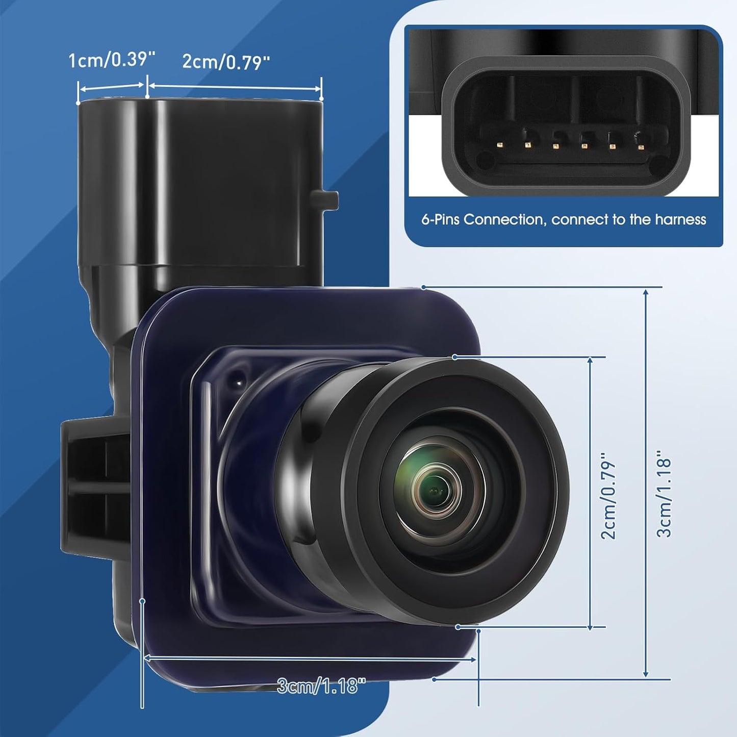 Rear View Backup Reverse Camera Compatible with Ford Escape 2014 2015 2016, Safety Parking Back Up Assist Camera OE Number EJ5Z-19G490-A GJ5T-19G490-AB,590-419