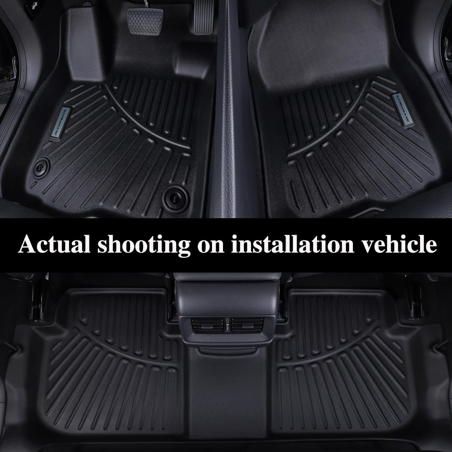 Floor Mats & Trunk Mat for Chevrolet Tahoe 2015-2020 Row Bucket Seat(7 Seats Version) &GMC Yukon（Not Fit XL,TPE All Weather Protection Car Floor Liners for Chevy Tahoe