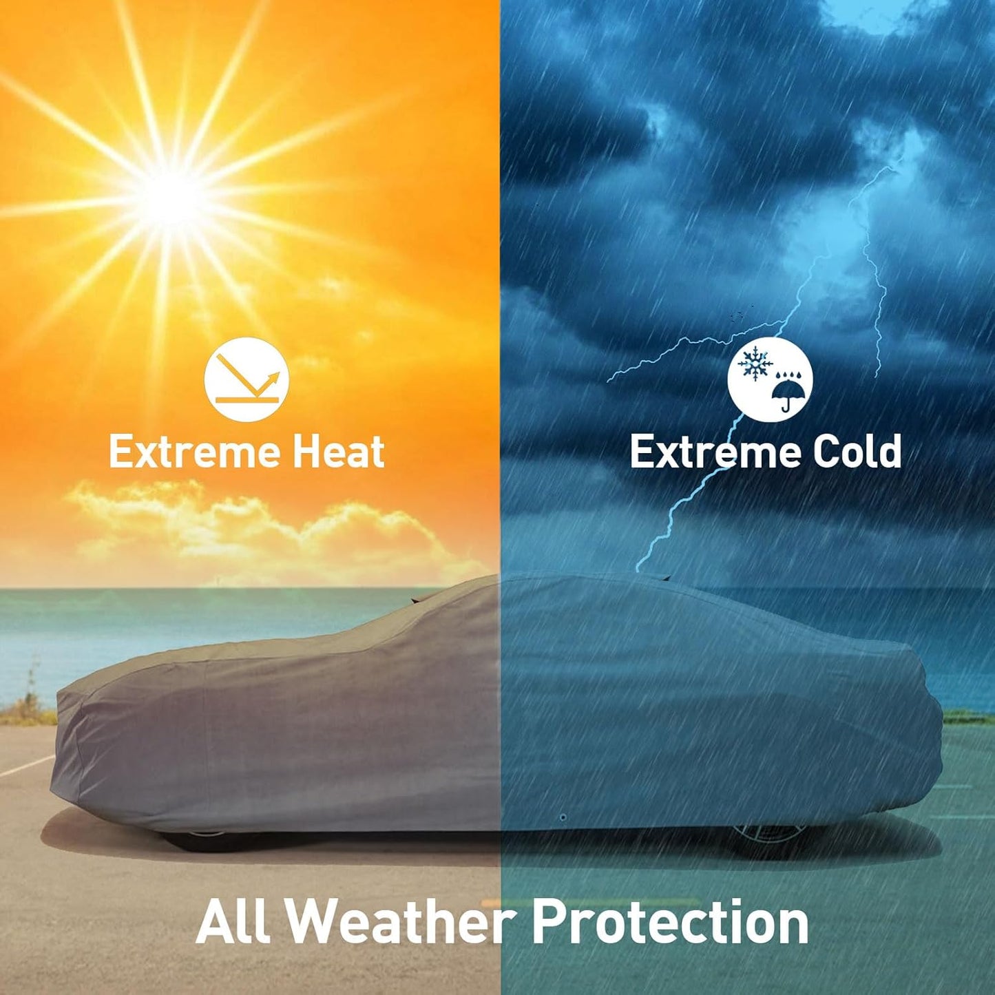 DaShield Ultimum Series Cadillac CT5-V 2020-2026 Sedan All Weather Protection Semi Custom Fit Dust, Sun, Snow, Rain Protection Indoor Outdoor