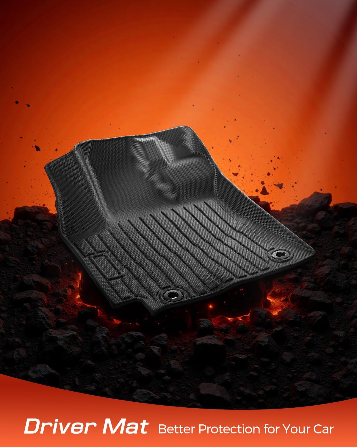 Car Floor Mats for Toyota Corolla: 2009-2013 Cargo Liner, All Weather Car Mats Trunk Accessories Custom Fit for Corolla 2009 2010 2011 2012 2013, TPE Rubber Carpet for Corolla 10th Gen Tech Black 4PCS