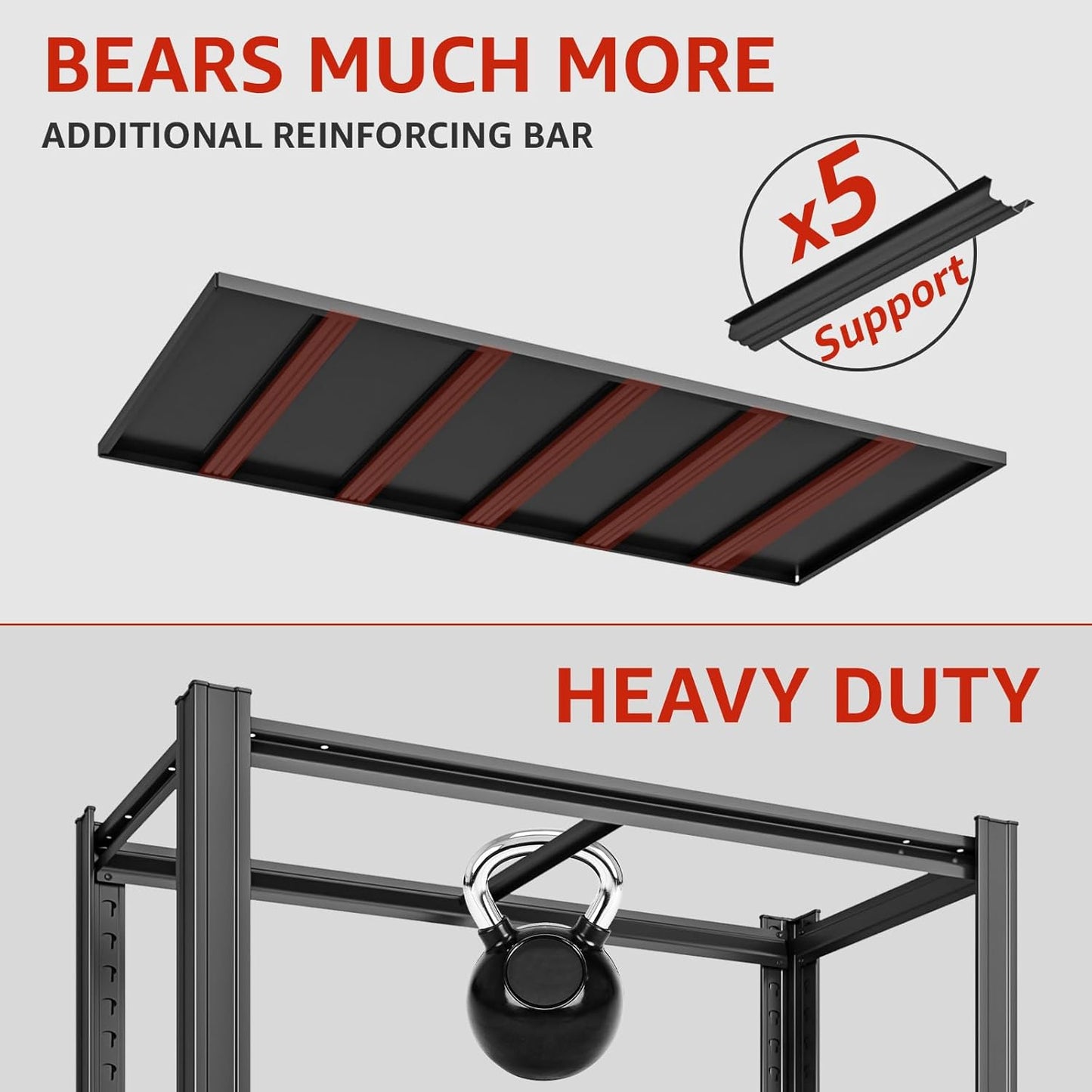 84" H x 55.12" W 6 Tier Metal Garage Storage Shelves, 3600 LBS Heavy Duty Adjustable Shelving Unit for Warehouse, Basement, Kitchen, Store Display, Flower Stand, Office, Classroom, 23.62" D