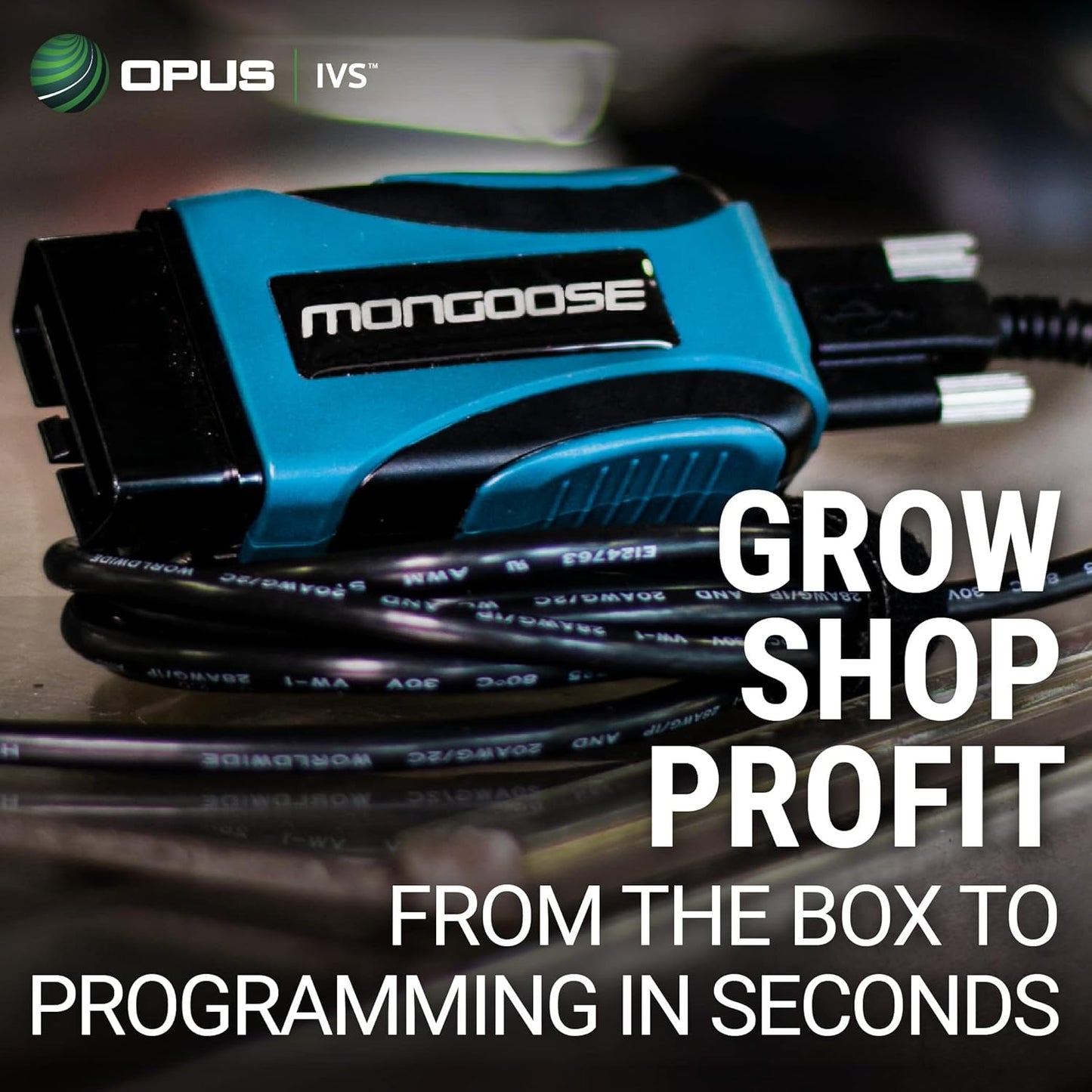 Opus IVS Mongoose-Plus J2534 OEM Vehicle Interface Cable - Nissan/Infiniti OEM Reprogramming and Diagnostics