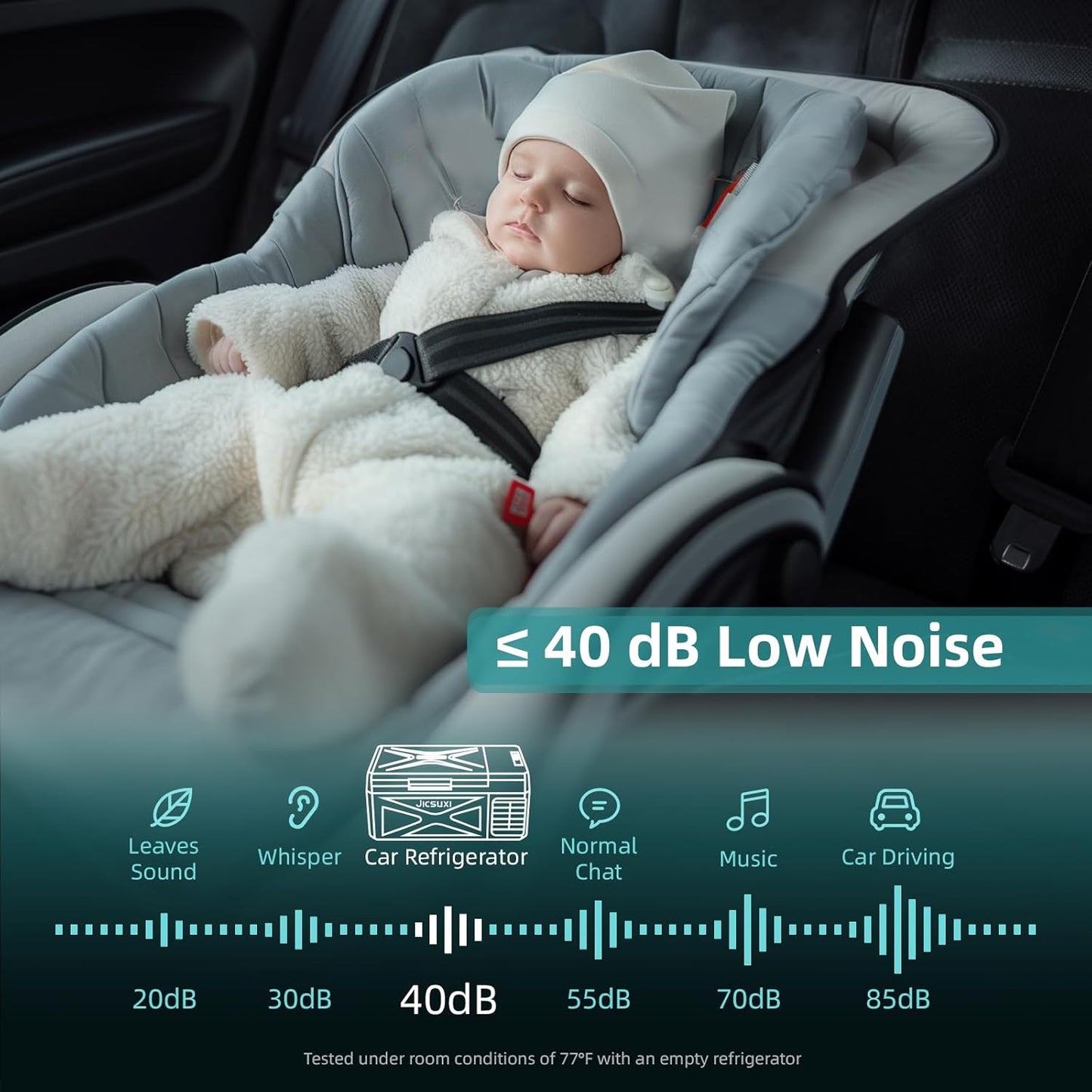 12V Car Refrigerator, 17 Quart Portable Freezer 12 Car Fridge (-4F~68F) Compressor Electric Cooler with 12/24V DC 110-240V AC, APP Control For Car Truck RV Camping, Travel Outdoor Home