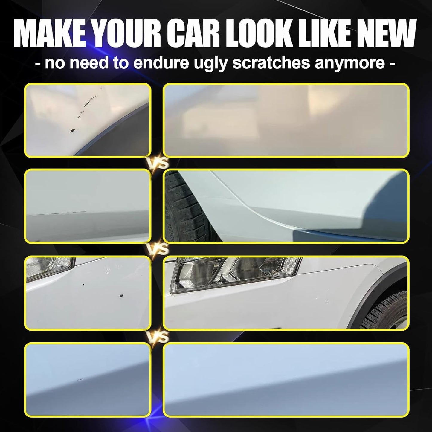 KIKIMO for Mazda Touch Up Paint(Rhodium White Metallic(51K)), Car Paint Repair Kit for Mazda, 2 In 1 Scratches Repair with Pen Tip and Brush, Color-Matched for Quick & Easy Fix