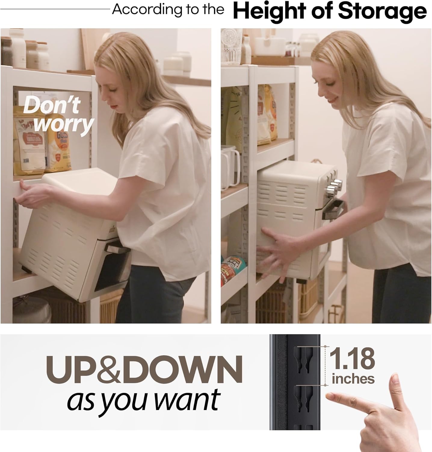 HOMEDANT House Black 5 Tier 24.4" W Laminated Metal Shelving Unit Adjustable Storage Utility Rack Heavy Duty Shelves Organization Multipurpose Shelf Kitchen Garage Pantry Closet 3 Pack