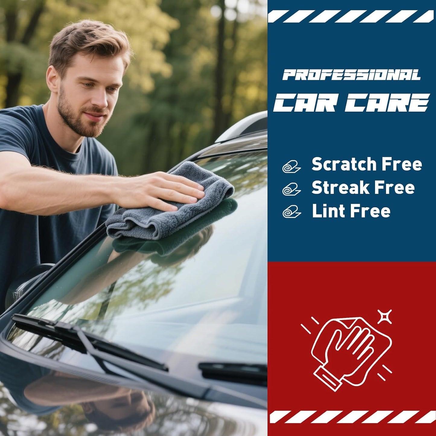 Microfiber Cleaning Cloths Bulk Pack-400 Pack, Microfiber Towels Bulk, Towels for Cars, Cleaning Rags Gray (12x12 inches)