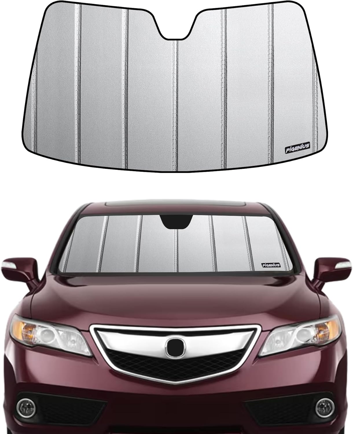 Windshield Sun Shade for Acura RDX 2013-2018,Front Window Sunshade,6 Layers Sun Shield,Block UV Rays Dashboard Shield,Insulation Sun Shade Accordion Fold