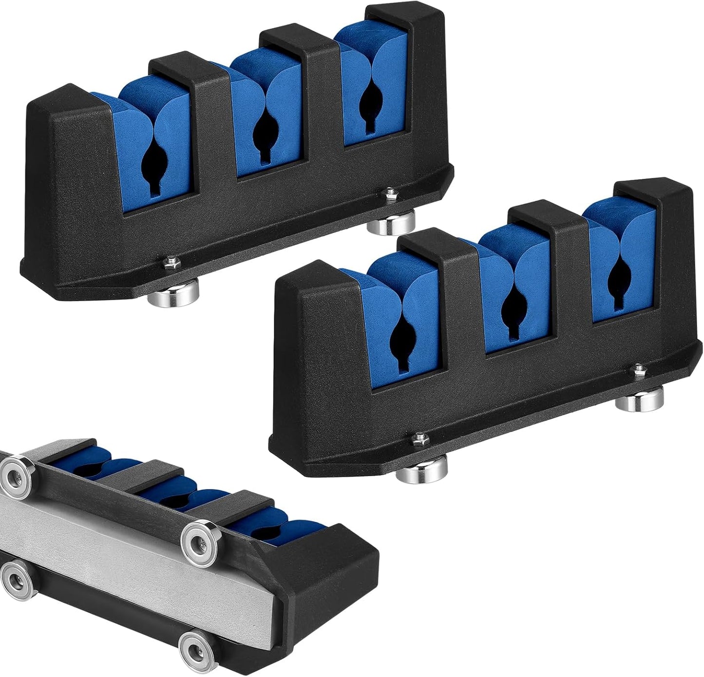 2 Pcs Magnetic Fishing Rod Holder for Car Fishing Pole Rack Vertical Rod Storage Holders for Truck Bed Boat Wall Garage Door